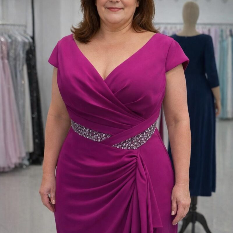 Menekşe Büyük Beden Abiye