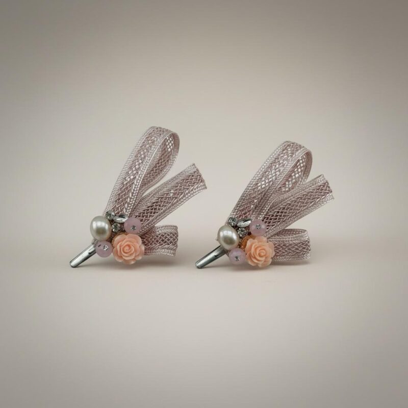 Pink Ribbon Duo Saç Tokası